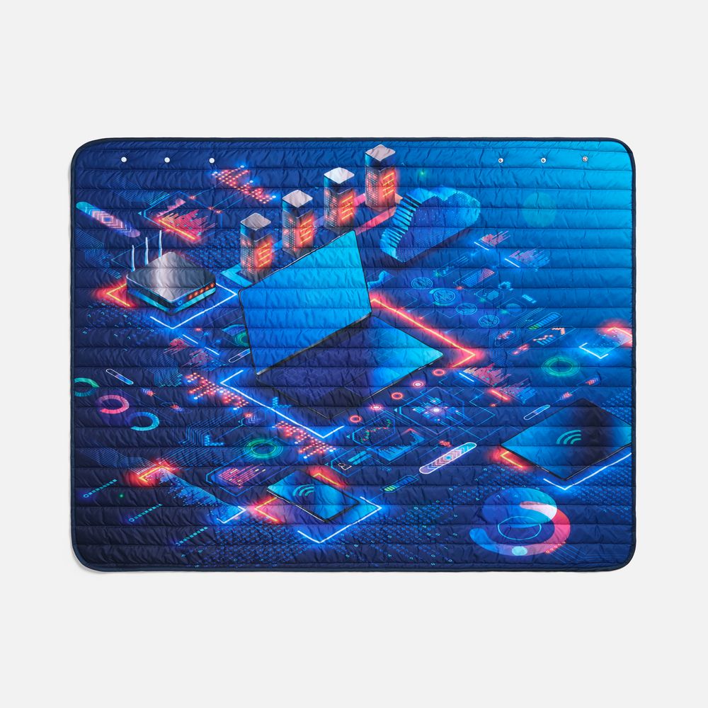 Плед-пончо Blanket Print на заказ